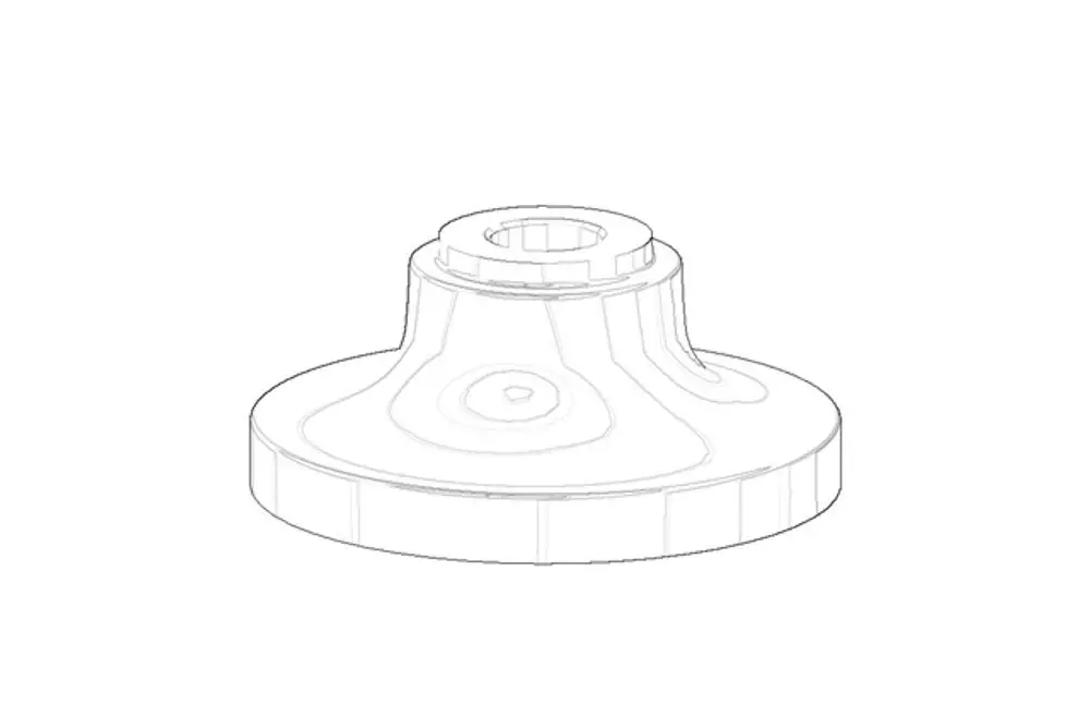 DORNBRACHT Rosette ERSATZTEILE 092795001 58 x 25,5 mm Champagne (22kt Gold), 092795001-47 Galeriebild 1